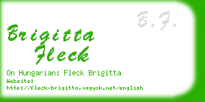 brigitta fleck business card